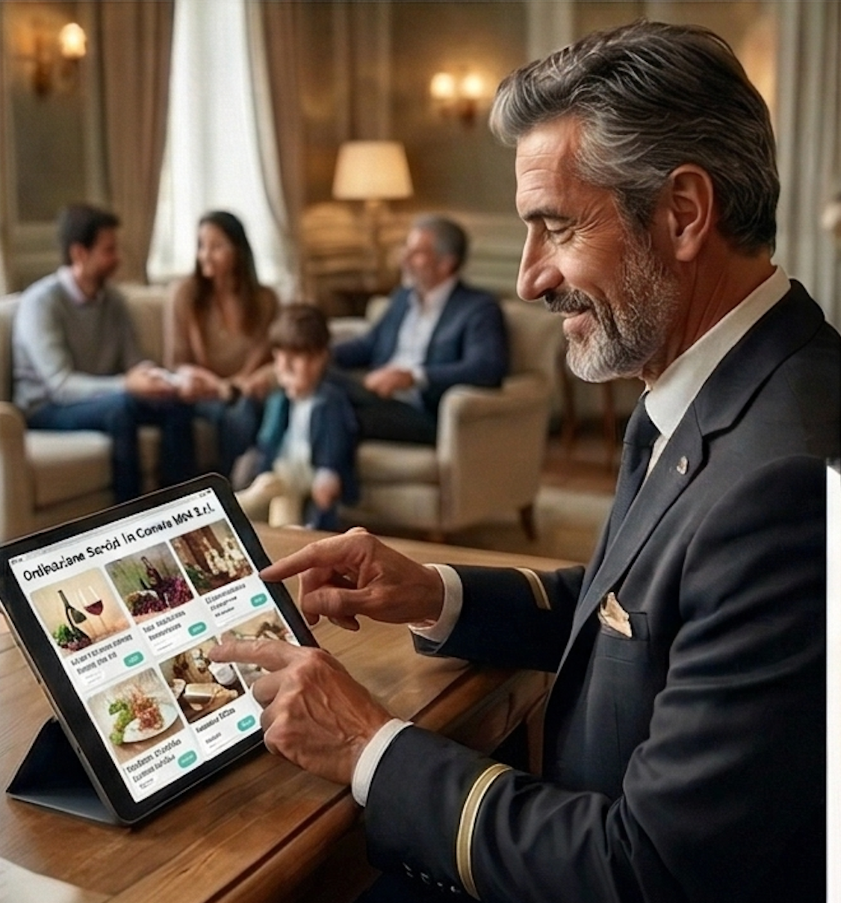 Concierge gestisce i servizi aggiuntivi con M04_CASH su tablet
